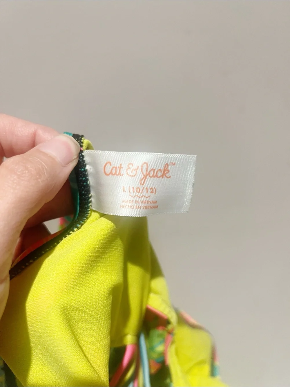 Cat & jack, size large, one piece swimsuit